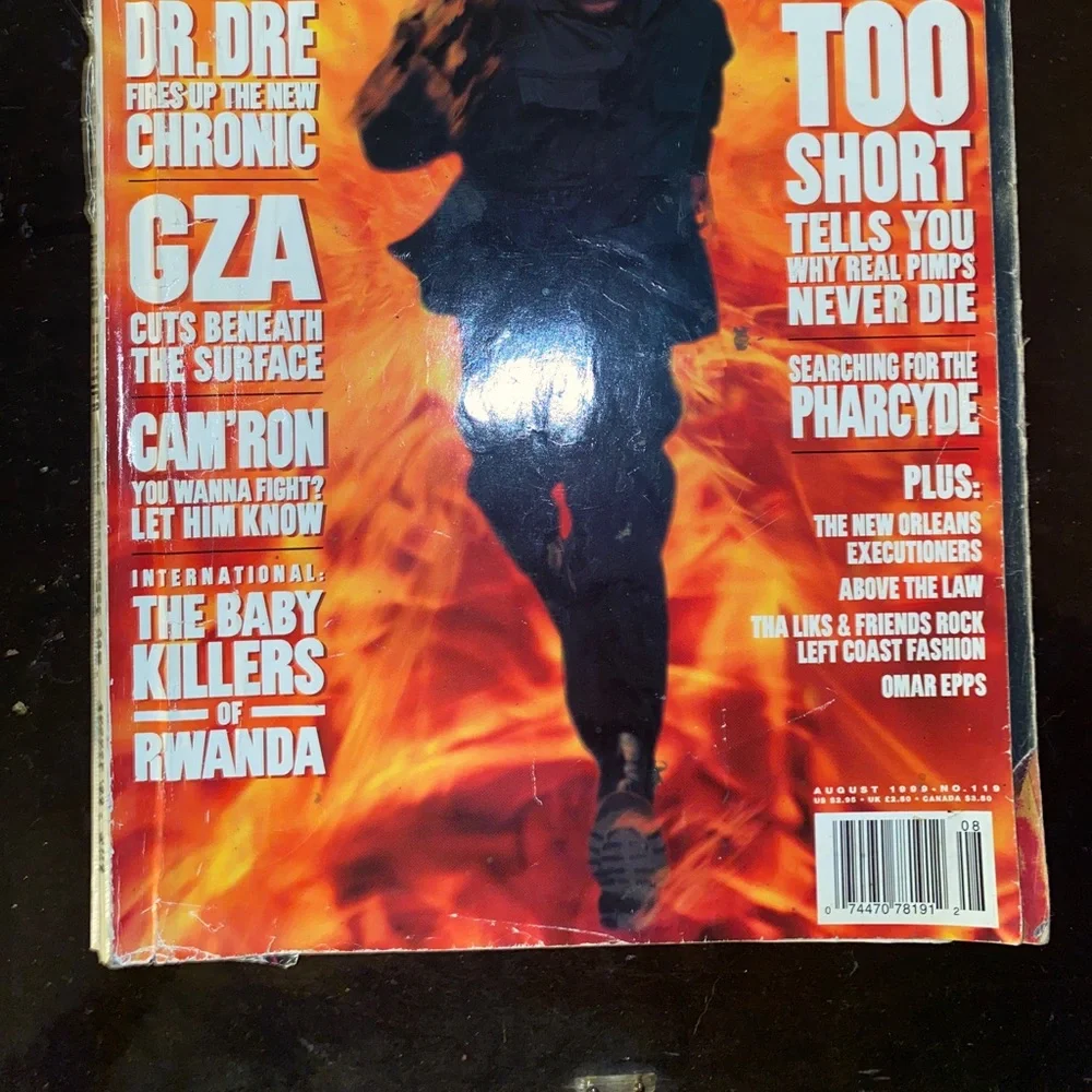 1999 Vintage Hip Hop -The Source Magazine Cover Dr. Dre The Chronic GZA